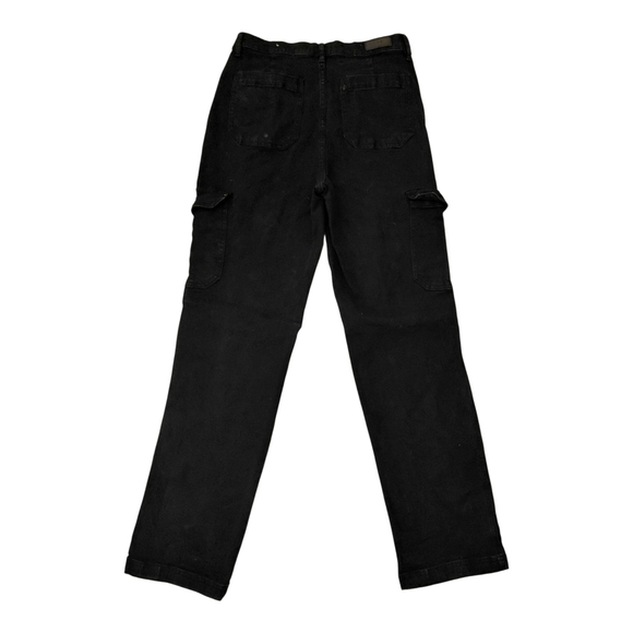 Nicole Miller Black Cargo High Rise Pants - Picture 4 of 8